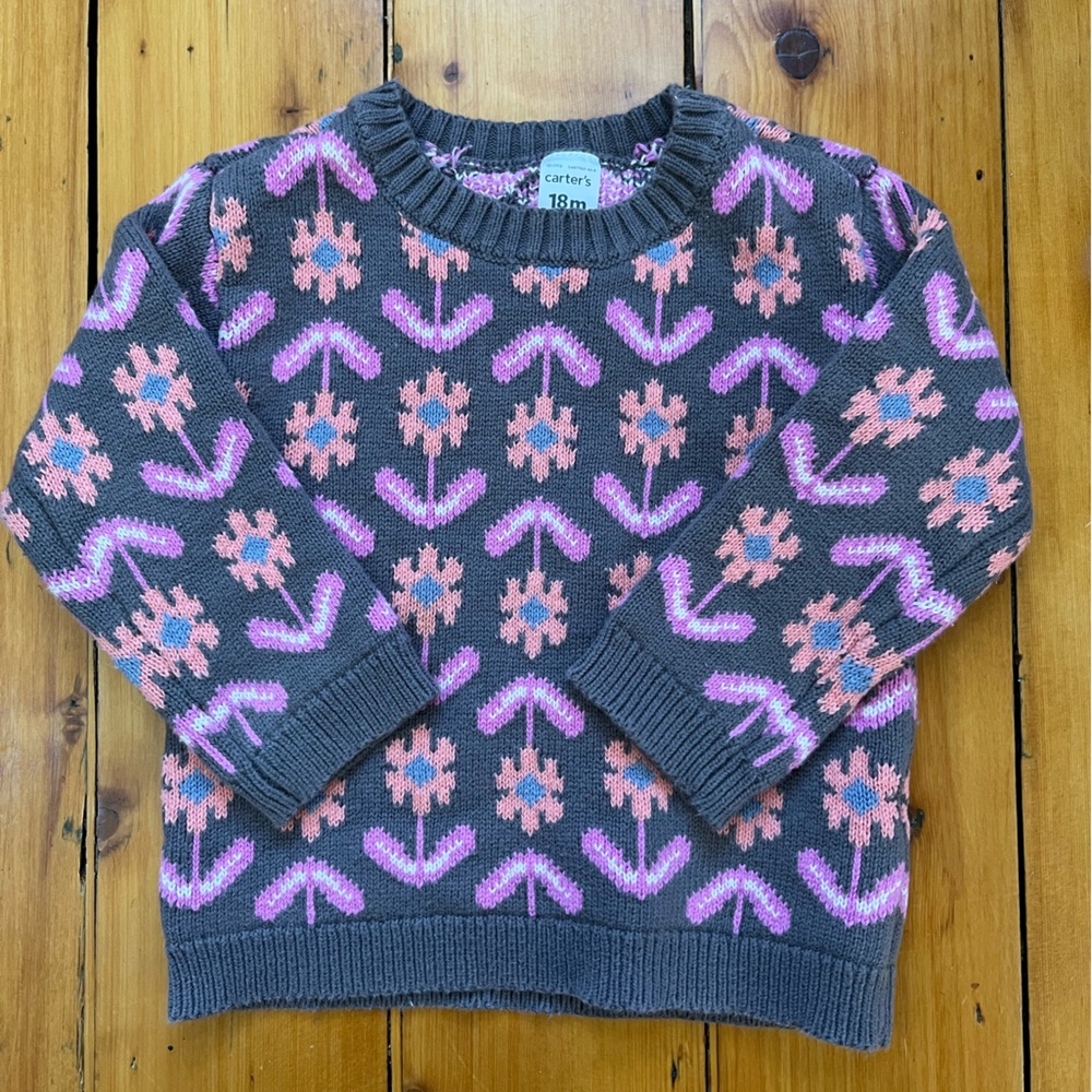 Carter’s Floral Sweater (18M)